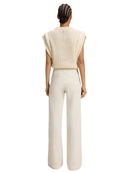 Pantaloni a gamba dritta in velluto di cotone elasticizzato Boss Orange | 50547685118